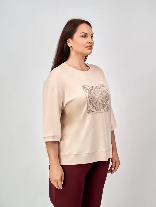 Лонгслив с принтом 95048 Размер 54-58 фото 8