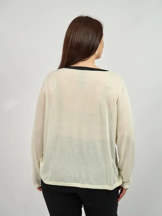 Джемпер с принтом 22717 размер 50- 58 фото 7