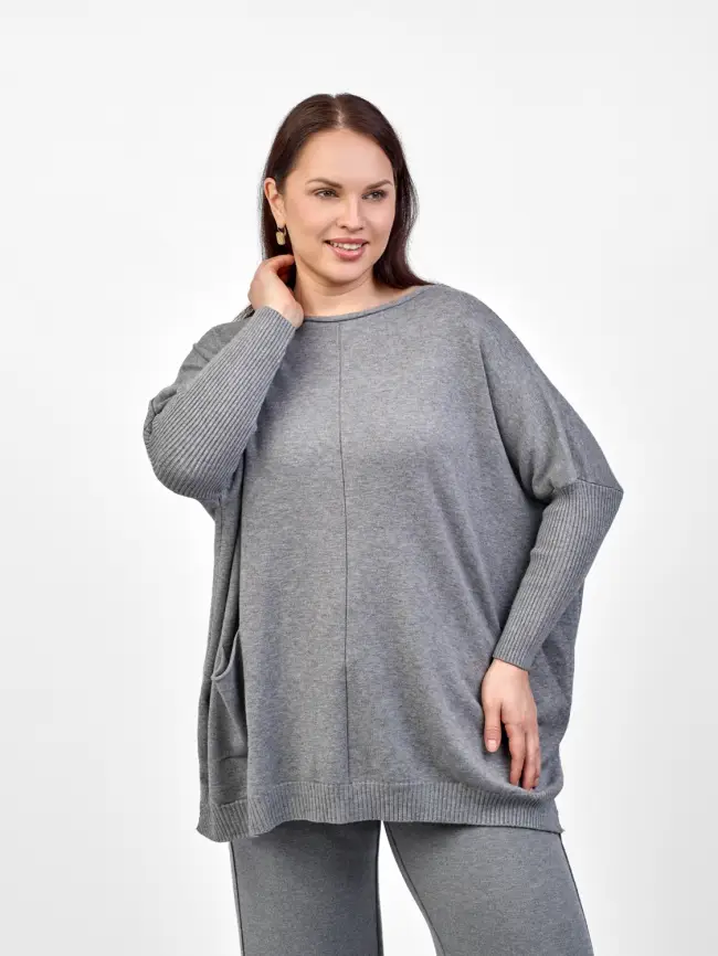 Джемпер 1444 Италия Размер 50-58 фото 6