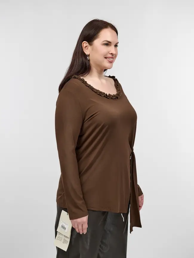 Блузка трикотажная 0217 Размеры 50-58 фото 3