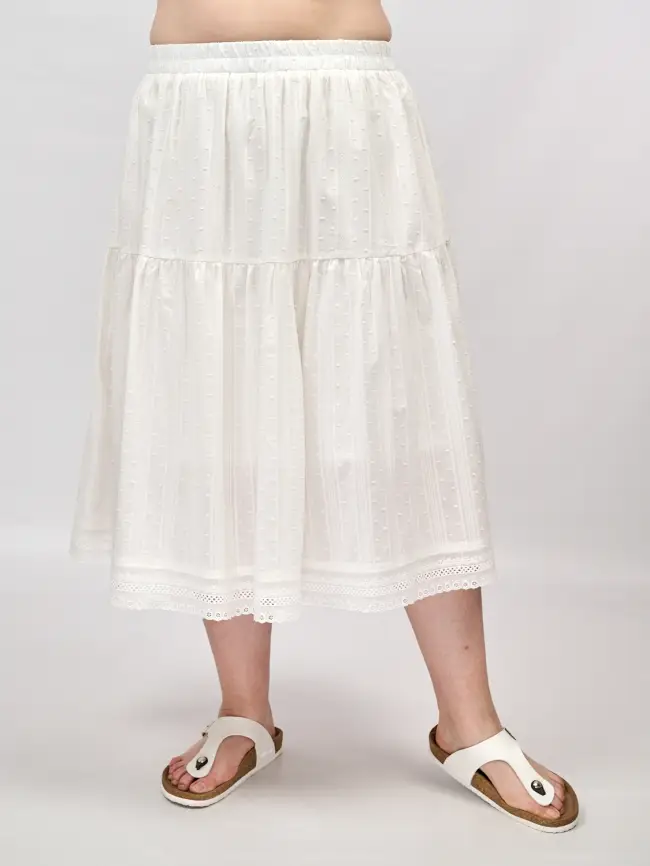 Юбка ярусная 1132 размер 48- 56 фото 3