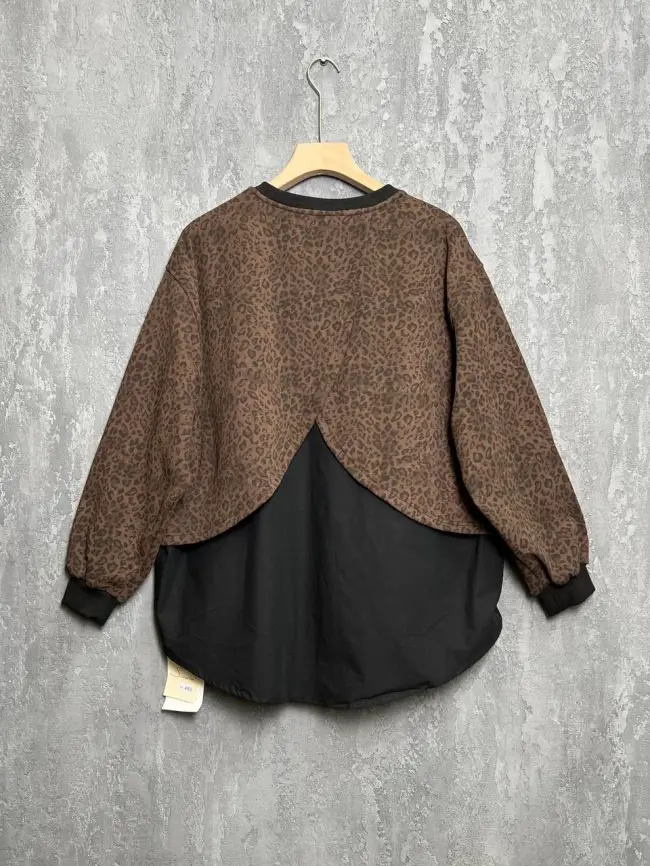 Свитшот леопард 993 размеры 50- 58 фото 2