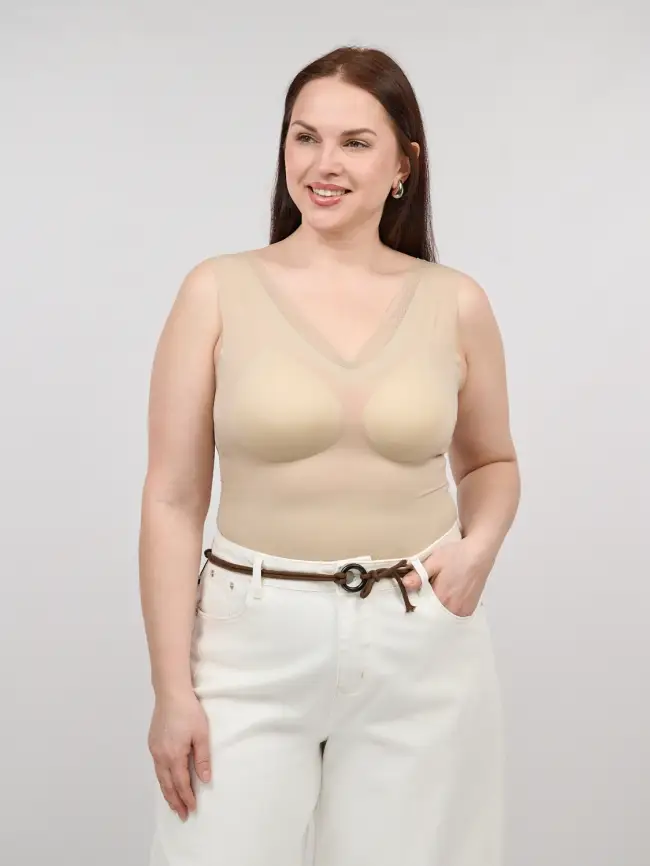 Топ-майка с чашками 1551 Размер 46-54 фото 26