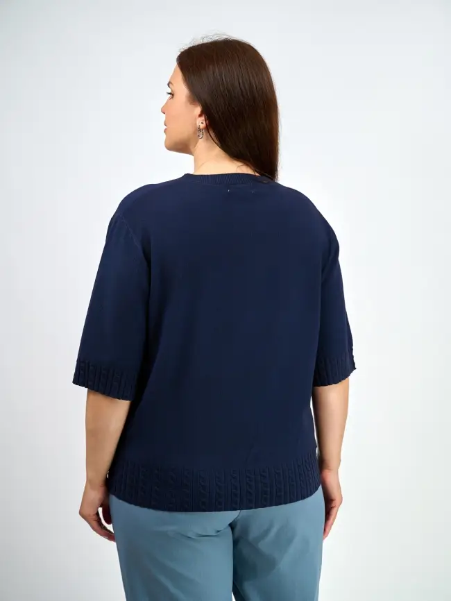 Джемпер облегченный ЭттоПлюс 25414 Размер 48-52 фото 90