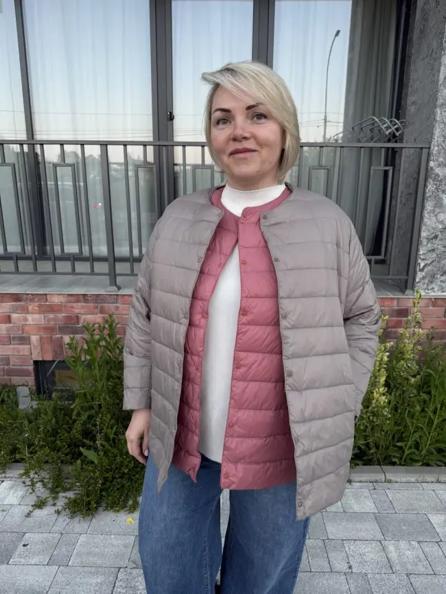 Легкая пуховая куртка 8802 фото 151