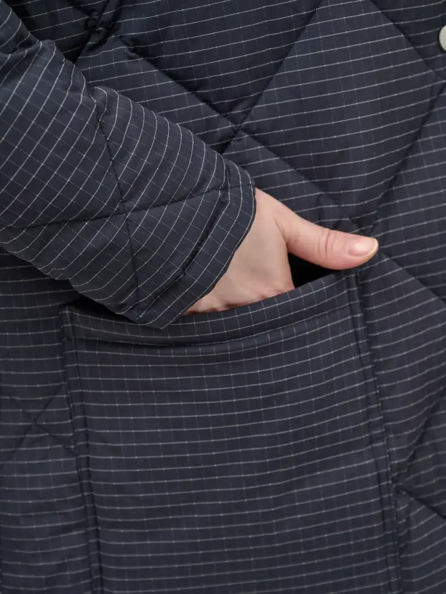 Пуховое пальто 61010 Размер 50-56 фото 7