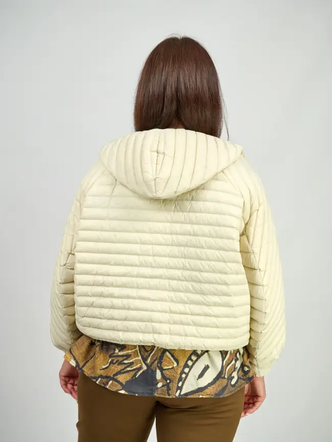 Куртка пух легкая короткая с заклепками 8183 Размер 48-58 фото 27