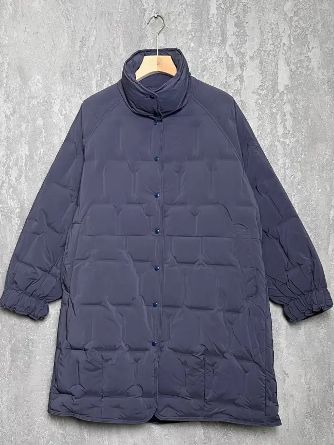 Пуховое пальто 6325 Размер 46-56 фото 9