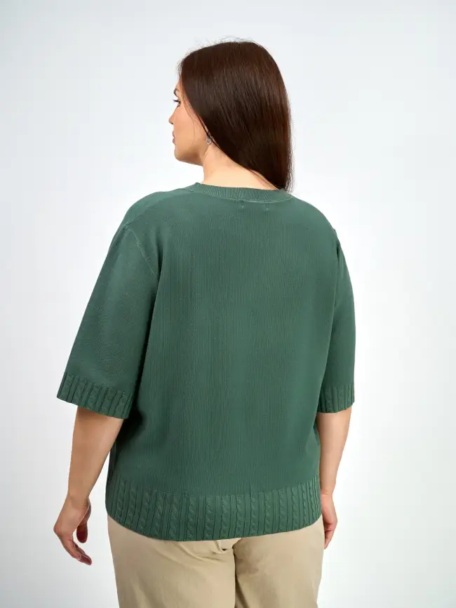 Джемпер облегченный ЭттоПлюс 25414 Размер 48-52 фото 79