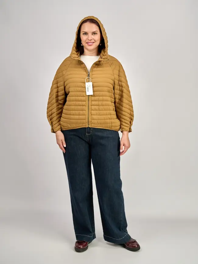 Легкая пуховая куртка размер 44-56 6007 фото 2