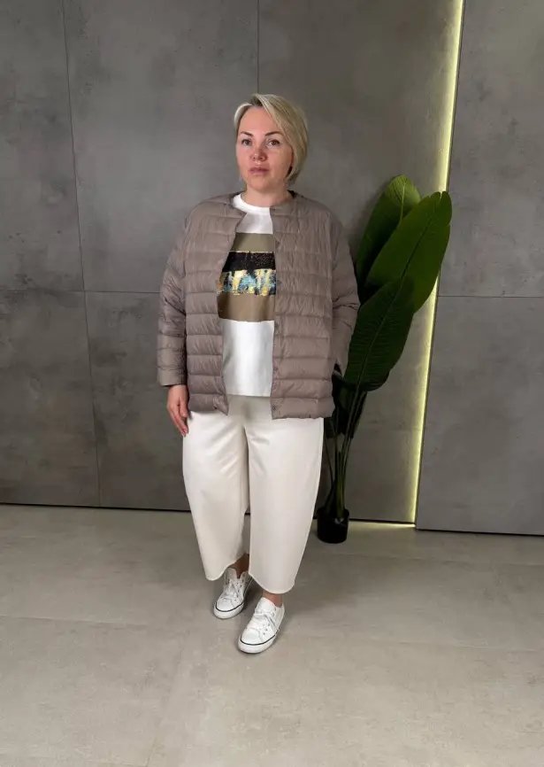 Легкая пуховая куртка 8802 фото 141