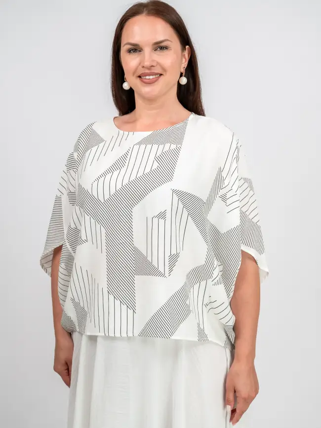 Блуза оверсайз ЭттоПлюс 31599 фото 2