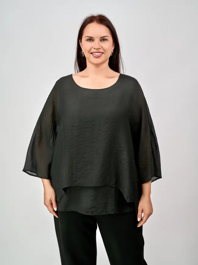 Блуза ЭттоПлюс 30059 Размер 50-58 фото 58