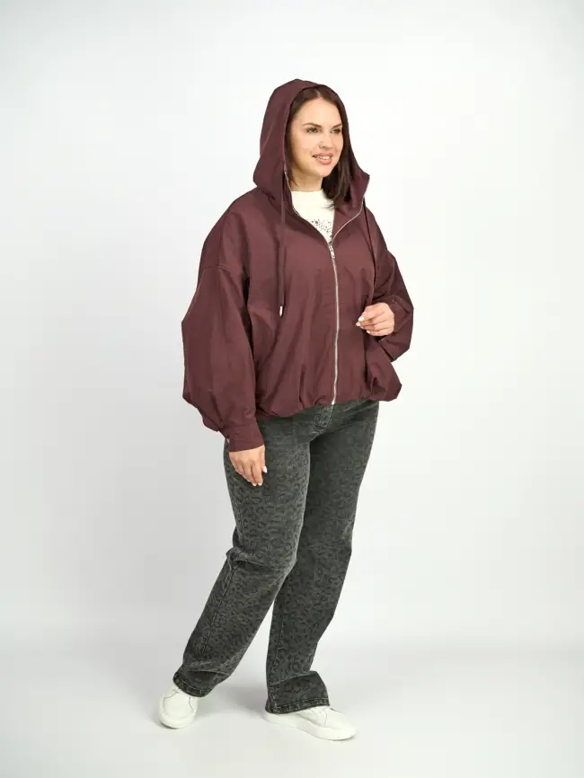 Ветровка с капюшоном 25170 Размер 50-60 фото 11