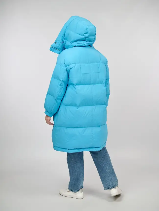 Пуховое пальто 1467 Размер 50-56 фото 2