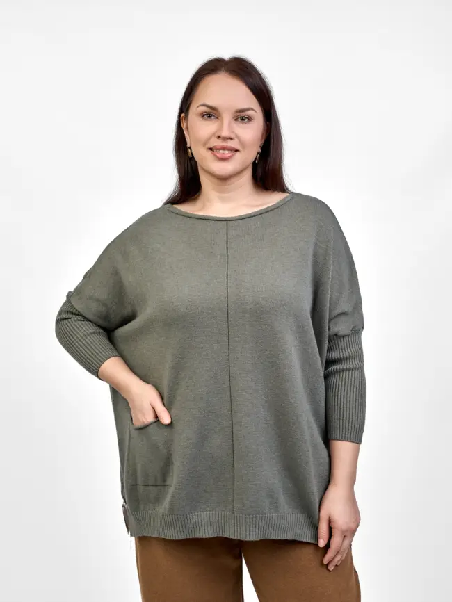 Джемпер 1444 Италия Размер 50-58 фото 142