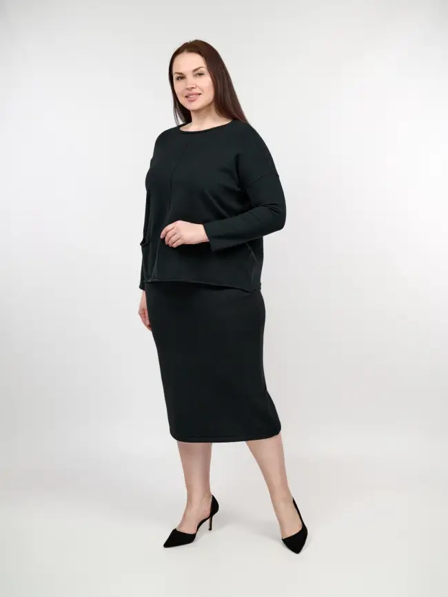 Юбка-карандаш ЭттоПлюс 272-1 Размер 54-58 фото 4