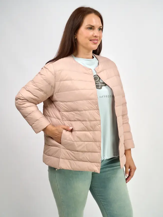 Легкая пуховая куртка 8802 фото 131