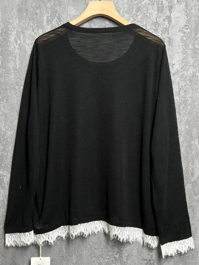 Джемпер с кружевом 22919 размер 50- 58 фото 2