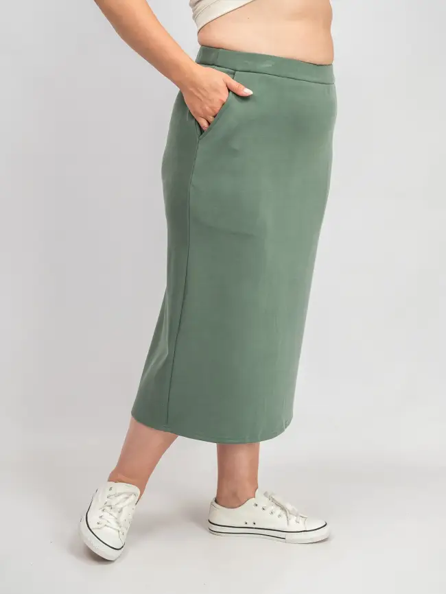 Юбка карандаш с карманами 0013 ЭттоПлюс Размер 52-58 фото 5