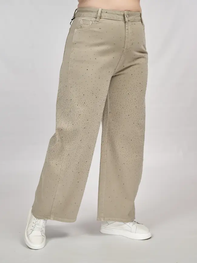 Джинсы в стразах 6788 Размеры 52-58 фото 38