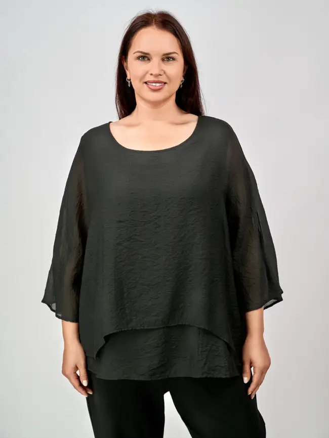 Блуза ЭттоПлюс 30059 Размер 50-58 фото 55