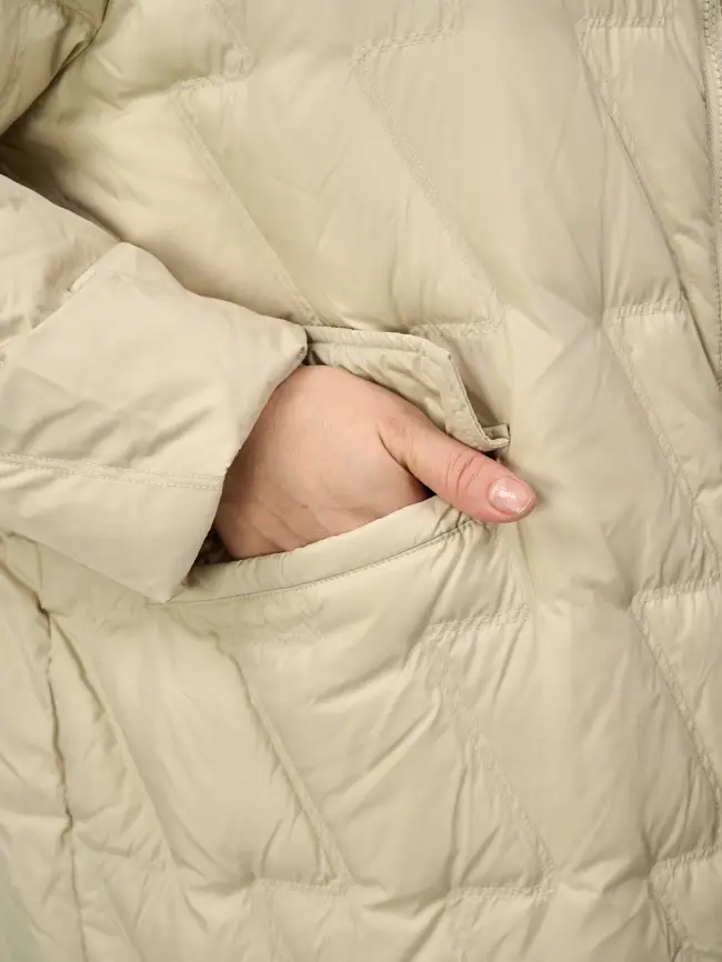 Пальто стеганое облегченное 8809 фото 7