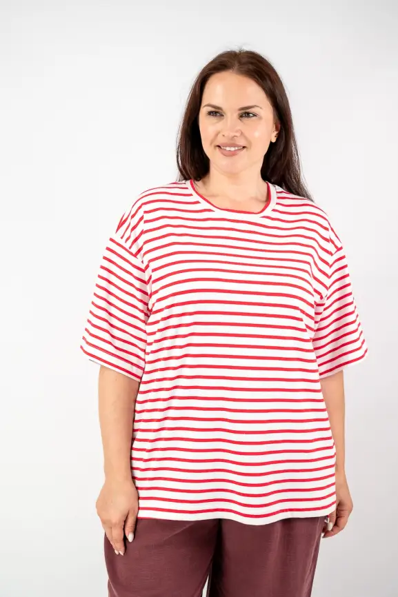 Футболка в полоску ЭттоПлюс 034 Размер 50-58 фото 74