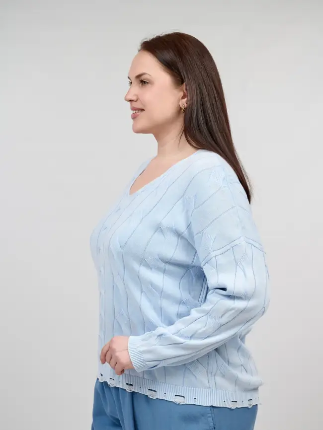 Джемпер Италия косы 3388 Размер 50-58 фото 117