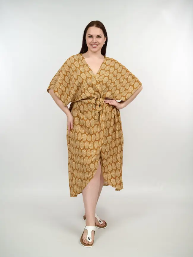 Туника-халат (жёлтый)348 фото 1