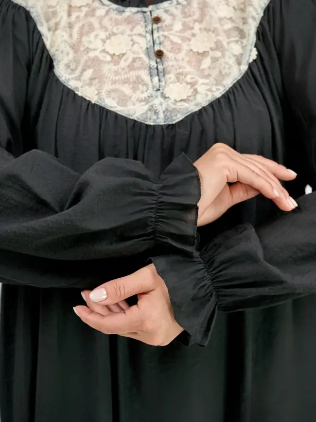 Блуза с гипюром 8013 размер 50- 58 фото 7