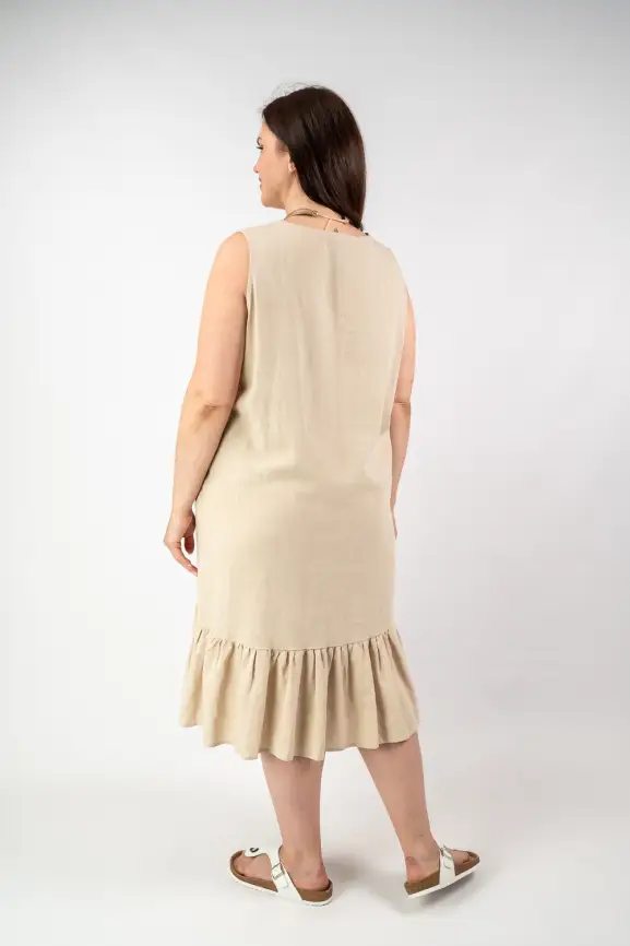 Сарафан волан лен 23300 фото 14