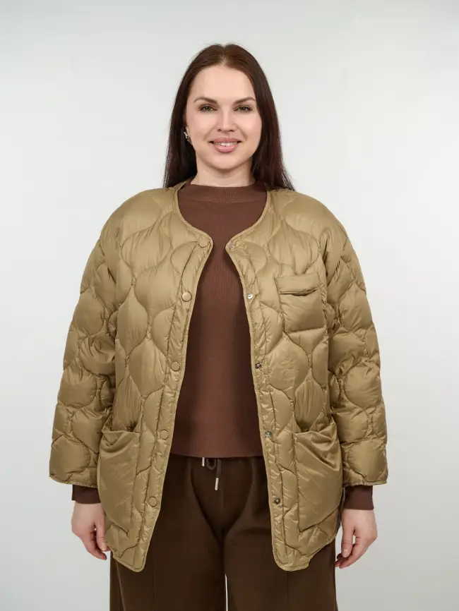 Куртка лёгкая без капюшона 2207 Размер 48-54 фото 2