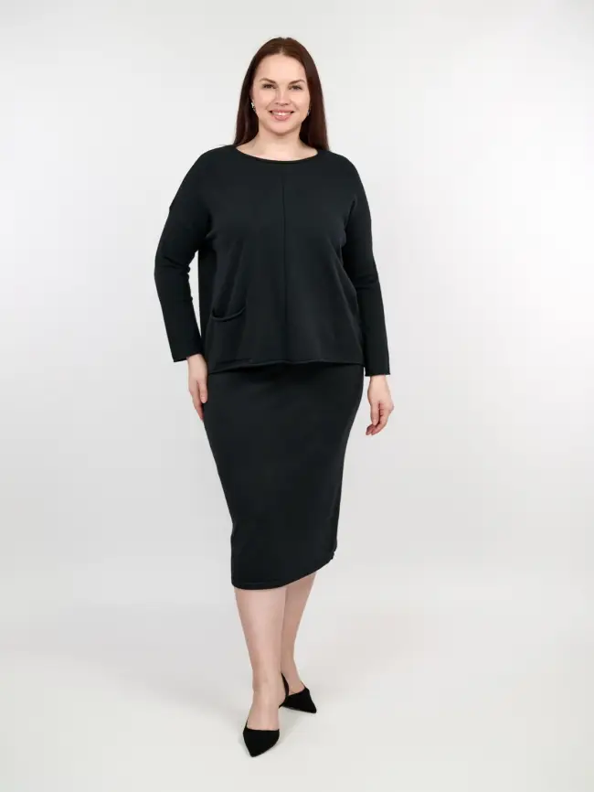 Юбка-карандаш ЭттоПлюс 272-1 Размер 54-58 фото 3