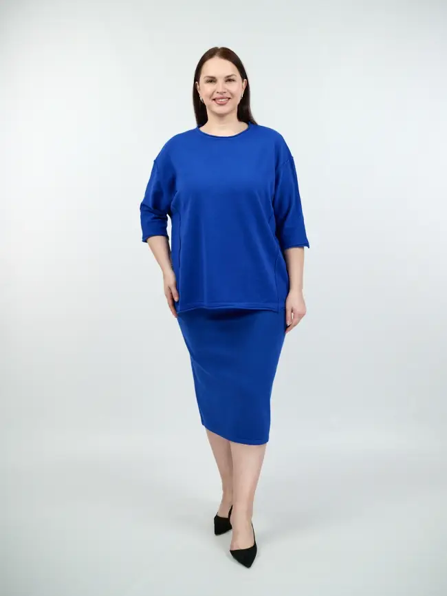 Юбка-карандаш ЭттоПлюс 272 Размер 50-54 фото 34