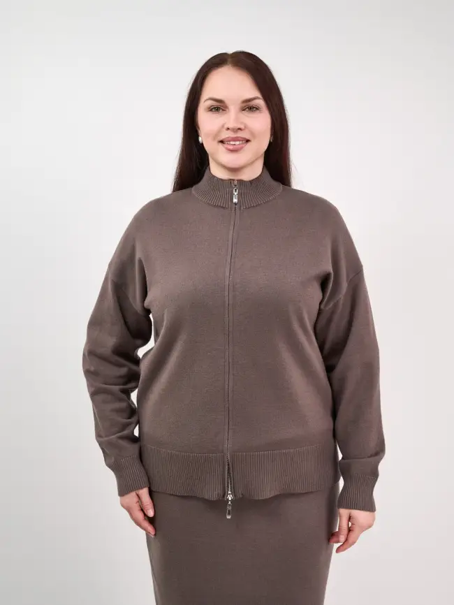 Кофта на молнии 25411 ЭттоПлюс Размер 50-58 фото 57