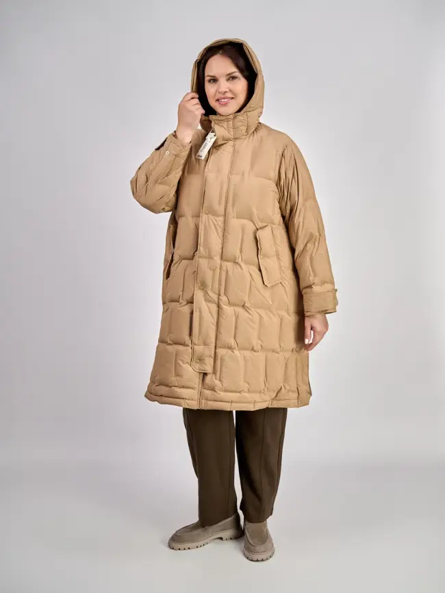 Пальто 4395 Размеры 48-56 фото 17