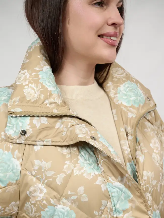 Пуховое пальто 51030 Размер 50-56 фото 5