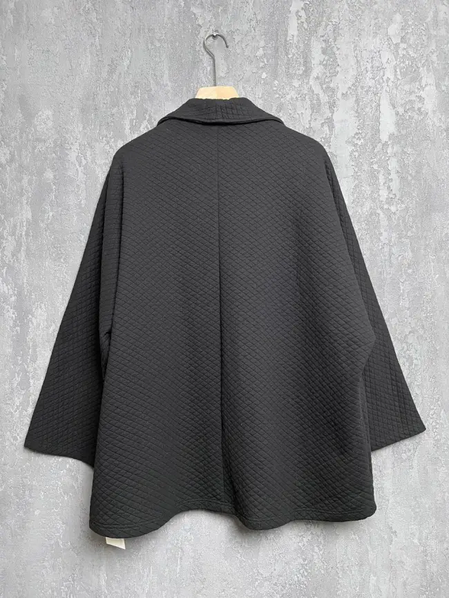 Жакет трикотажный 0045 Размер 52-60(черный) фото 2