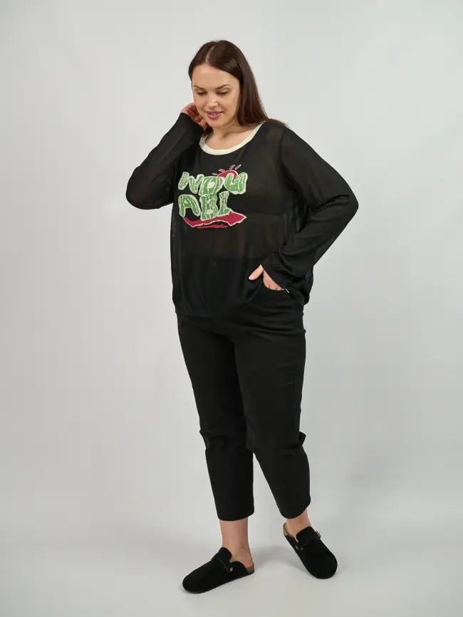 Джемпер с принтом 22717 размер 50- 58 фото 19