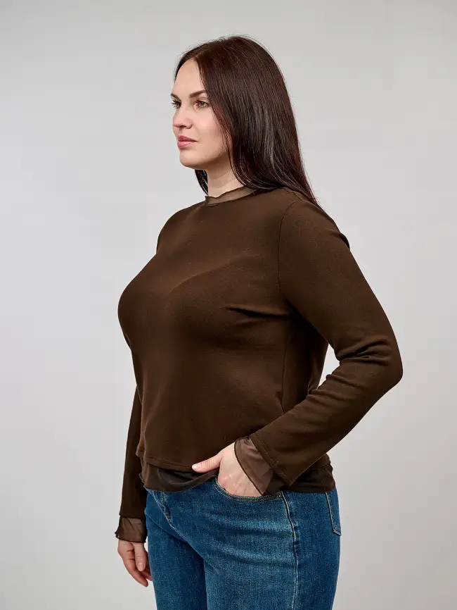 Лонгслив 25253 Размер 50-54 фото 22