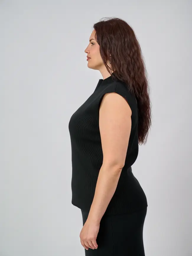 Джемпер без рукавов ЭттоПлюс 876 Размер 54-58 фото 69