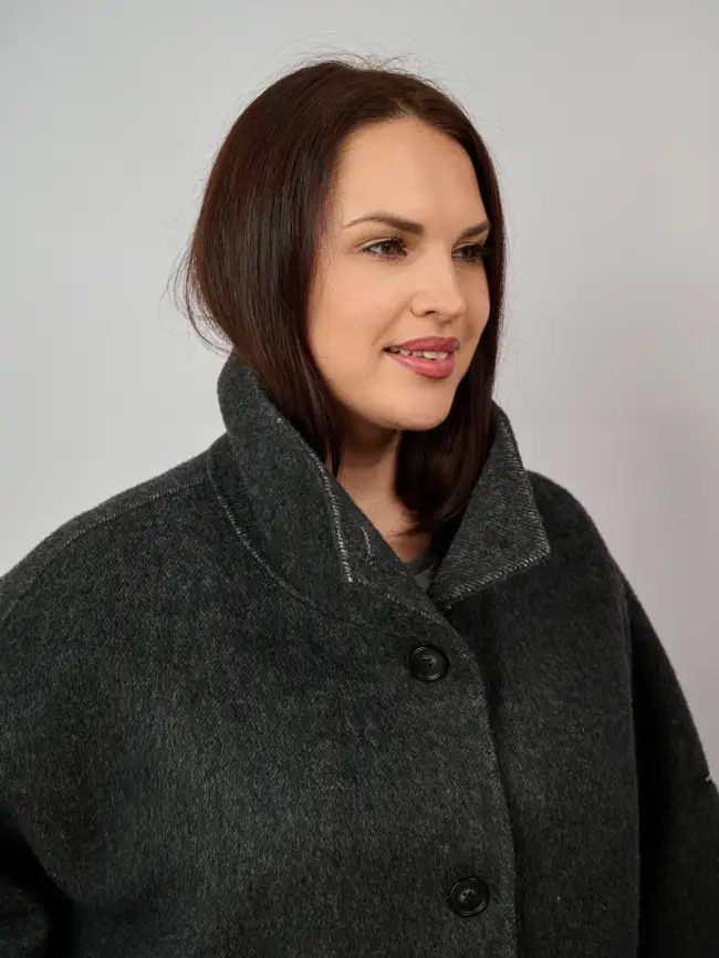 Пальто шерсть 0718-1 Размер 50-60 фото 9