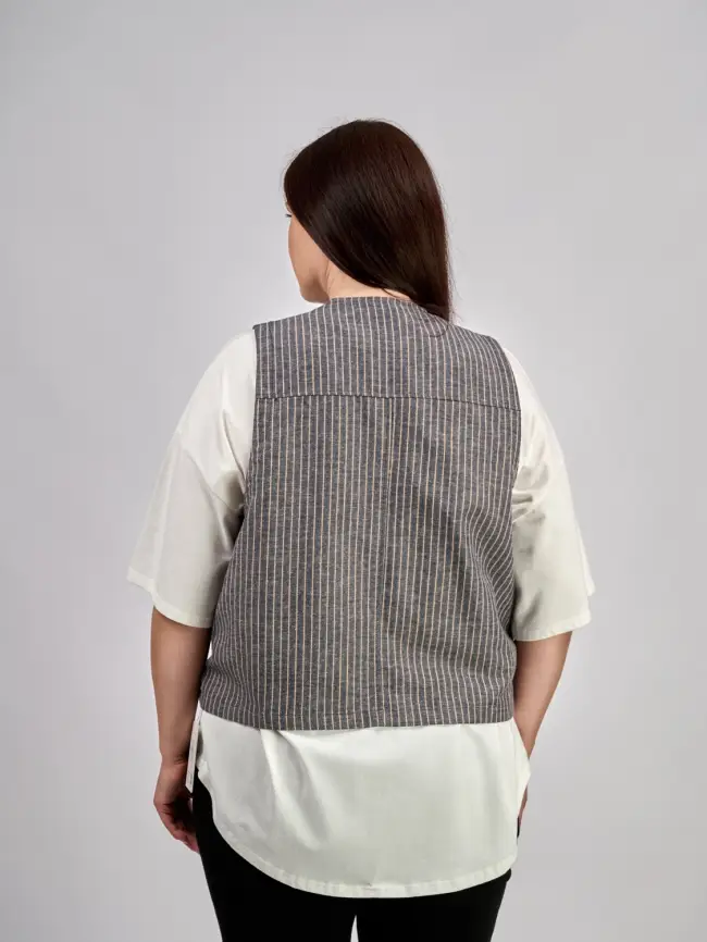 Жилет льняной ЭттоПлюс 88125 фото 8