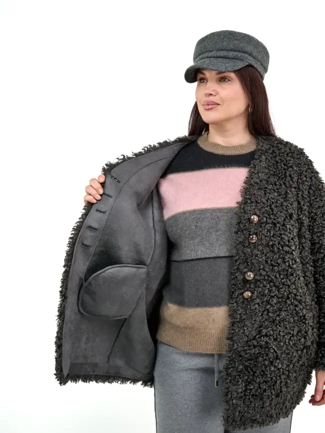 Дубленка 18925 Размер 50-58 фото 5