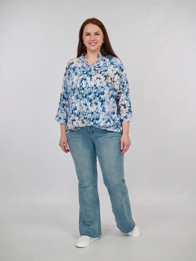 Блуза ЭттоПлюс 34183 Размер 50-58 фото 2