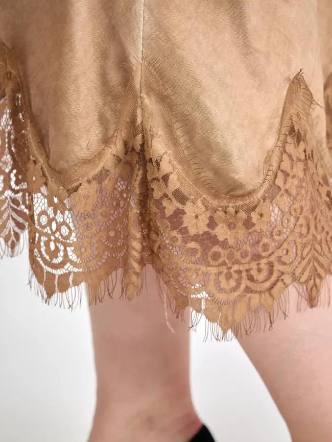 Юбка с кружевом 6292 Италия Размер 46-54 фото 39