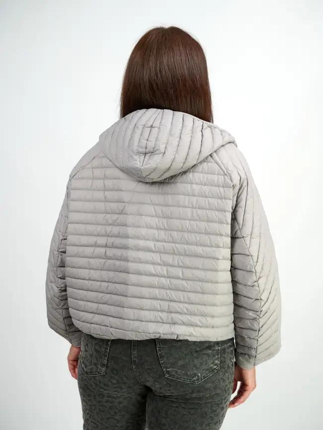 Куртка пух легкая короткая с заклепками 8183 Размер 48-58 фото 52