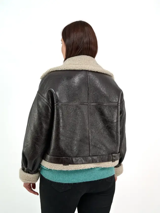 Дубленка авиатор 18907 Размер 50-54 фото 5