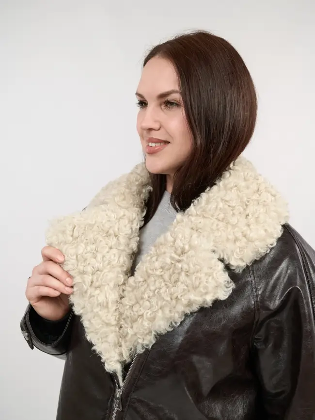 Дубленка 881801 Размер 54-58 фото 9